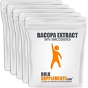 BulkSupplements.com Bacopa Estratto di polvere - Bacopa Monnieri Supplemento, Bacopa Powder - Bacopa Supplements, Vegan & Gluten Free, 500mg per Serving, 5kg (11 lbs) (Pack of 5)