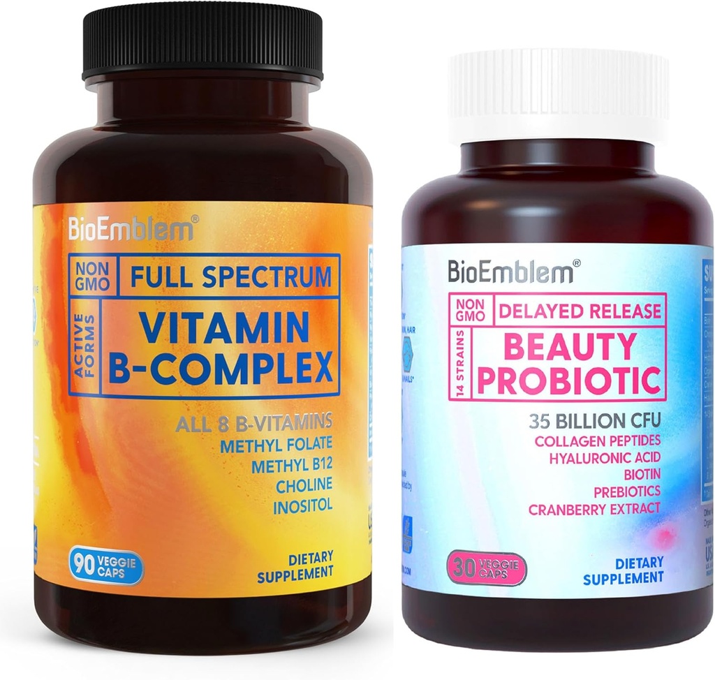 BioEmblem Beauty Probiotika für Frauen und Vitamin B-Komplex