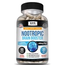 Kaya Naturals - Nootropic Brain Booster - für Gedächtnis & Fokus - Brain Support Supplement - Fokus & Konzentration & Lerngenauigkeit - Kognitive Funktion - 60 Count
