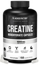 Jacked Factory Creatine Monohydrat Kapseln - Kreatine Pillen für Muskelwachstum, Erhöhte Stärke, Enhanced Energy Output und verbesserte Athletic Performance - 150 Kapseln