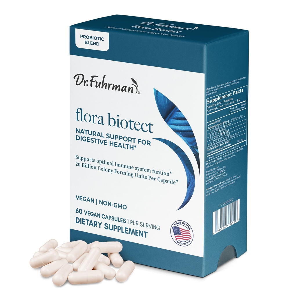 Dr. Fuhrman Flora Biotect, Probiotic, 60 Kapseln