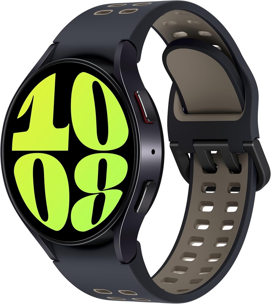 Samsung Galaxy Watch 6 Bespoke Edition 44mm Exklusive Bluetooth Smartwatch, Gesundheit, Fitness, Schlaftracker, Herzfrequenz-Monitor, Saphirglas, US Version Graphite Extreme Sport Band, Etoupe