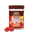 Good Day Chocolat Multivitamine complète pour les enfants, Supplément quotidien de vitamines A, B6, B12, C, D, E, Folate et Biotine, Commerce équitable et chocolat non OGM, 50 pièces