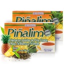 GN + VIDA Pinalim Tea | Detox Tea | Tea a base di ananas contenente tè rosso, tè verde, tè bianco e foglia di senna | Effetto termogenico | Twin Pack (2 x 30 sacchetti di tè)
