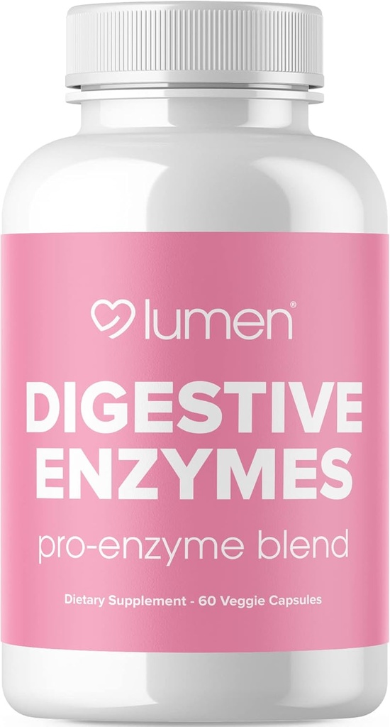 Lumen Naturals Verdauungsenzyme Probiotika und Präbiotika - Leistungsfähige Enzyme für Verdauung - Bloating Relief für Frauen - Gut Health Supplement (60 Count (Pack von 1)