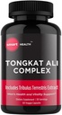 Tongkat Ali - Integratore per la salute e la vitalità degli uomini - 800mg Tongkat Ali + 200mg Tribulus Terrestris - Supporto per le prestazioni - Gluten Free, Vegan & Non-GMO - 60 Capsule - 30 Serve
