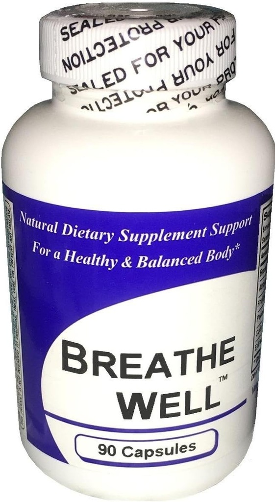 Breathe Well (100 Capsules) - Concentrated Herbal Blend - Dietary Supplement