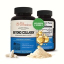 Consapevole Oltre il Collagene Multi Collagen Capsule - Tipi I, II, III, V & X - Miscela idrolizzata con Biotin & Vitamina C per Capelli, Pelle, Chiodi 90 Capsule