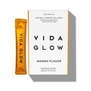 Vida Glow Marine Collagen Powder - Anti-Aging-Ergänzung mit Collagen Peptiden, fördert Glowing Skin, Starke Nägel, Gesundes Haar | 30 Servierungen, Mango Flavor