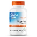 I medici migliori Vegan D3 2500 IU (Vitashine), Fonte vegetale Vitamina D3, Non-GMO, Gluten Free, Soy Free, Vegan 60 Veggie Caps