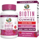 MaryRuth Organics Biotin Gummies | Sugar Free | Vegan | Non OGM | 2.500 mcg Biotin Supplemento | Hair Skin and Nails Vitamins | Hair Growth Vitamins | Hair Growth Supplement | 60 Count