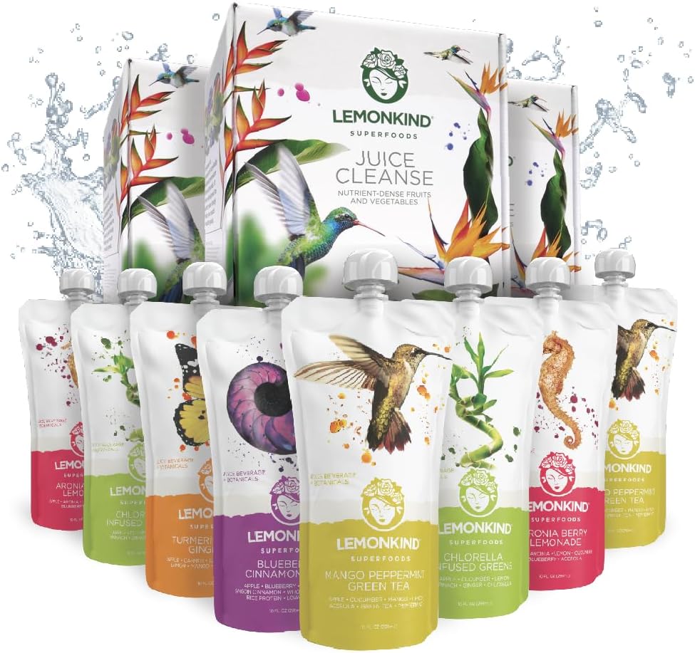 LÉMONKIND 3 jours CORE Nettoyant nutritif-sens: Detox, Boost Energy, Gérer le poids, casser les mauvaises habitudes - à base végétale, non-OGM, sans gluten, pressé, sans concentré - 24 jus.