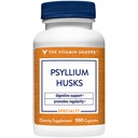 Der Vitamin Shoppe Psyllium Husks – Plantago Ovata Fiber Supplement, das Regularity & Healthy Cholesterol, 840 mg pro Servierung unterstützt - Glutenfrei (100 Kapseln)