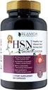 Capelli e Chiodi Vitamine - Sistema HSN - Supporta Capelli Sani, Pelle & Unghie - Rimedio Incapsulato Avanzato - Formulato con Oligonolo, Biotina, Collageno, MSM, Acido Ialuronico & More