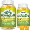 Zuckerfreie Kreatin Monohydrat Ergänzungsgummis für Männer & Frauen Kreatin Monohydrat mit Magnesium & Vitamin B12 Für Muskelkraft & Wachstum, Energie Boost, Pre-Workout Supplementm, 120 Zähler