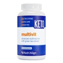 Nutri-Align Multivit | 90 capsule multivitaminiche per Keto | 20 vitamine e minerali essenziali con estratto di tè verde e cromo | basso Carb Keto Support Multi Vitamin | Sugar Free e Zero Carb