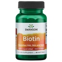 Swanson Super Strength Biotin Vitamina 10000 mcg 60 Sgels