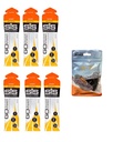 Science in Sport GO Gels d'énergie isotoniques - 6 packs de 60ml avec lacets élastiques sans cravate. Végétaux, sans lactose, sans gluten, sans blé, sans noix, sans soja (orange)