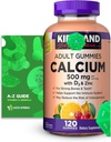 Calcium Gummies 500 mg mit D3 & Zink, 120 Gummis mit exklusiver besserer Ligth&Spring Guide