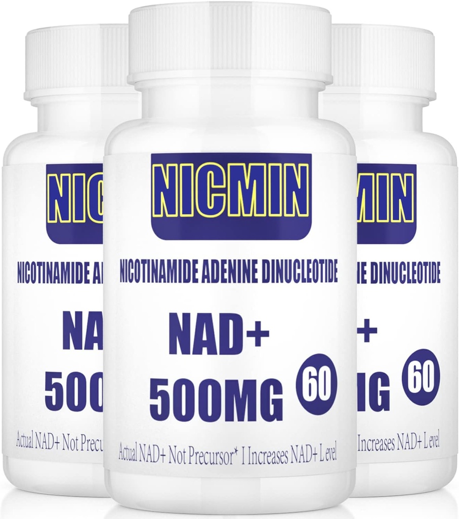 Liposomal NAD+ 500mg mit TMG 300mg, Actual NAD+ Supplement (nicht Precursor) Mehr Effizient als NMN, Nicotinamid Riboside Alternative für Zellenergie, Gesunde Alterung und Muskelreparatur 180 Kapseln