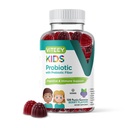 Viteey Probiotic Gummis für Kinder Plus Prebiotics Fiber - 2 Billion CFUs - Verdauungs-Gesundheit,Gut-Gesundheit, Unterstützung für Kinder - Vegan, Gelatin frei - Kaubare probiotische Beere Flavored