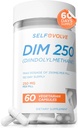 Supplemento DIM 250 mg con BioPerine, Estrogen Balance & Hormone Balance per le donne & uomini, Menopause Supplementi per le donne, Supporto antiossidante, Capsule vegani, 60 Ct, 2 mesi di alimentazione