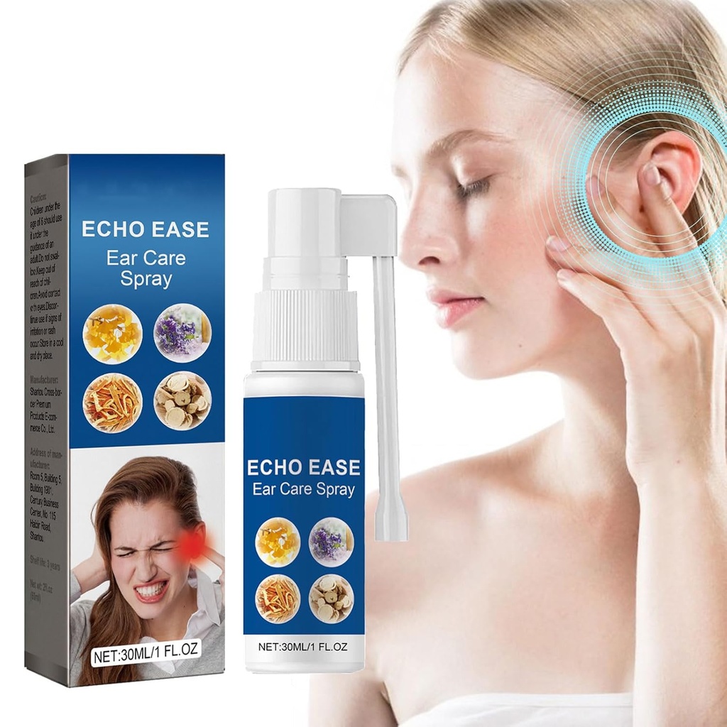 GERRIT Echo Ease Tinnitus Inhalator, Tinnitus Relief Spray für Ringgeräte, Echo Ease Tinnitus Relief Spray (1PCS)