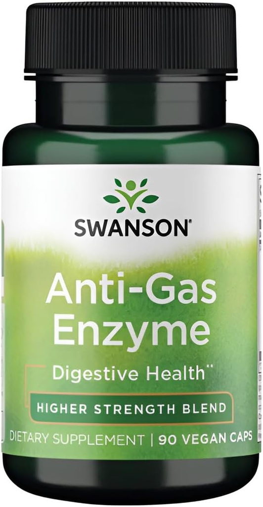 Swanson Anti-Gas Enzyme 123 Milligramme 90 Veg Kapseln