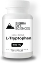 1500mg High Dose L-Tryptophan Max in capsule Easy-to-Swallow | Gluten-Free, Non-GMO | 40 Servings (Single)