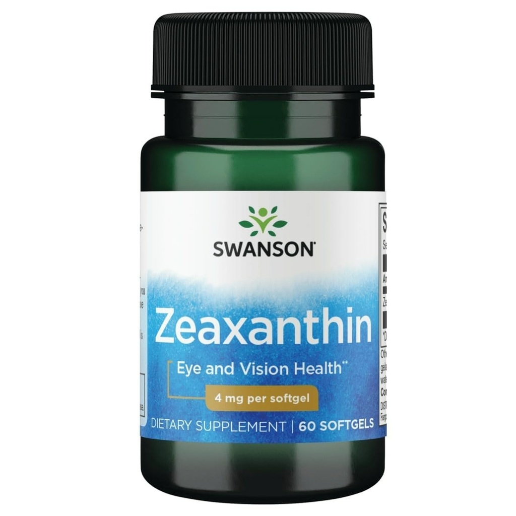 Swanson Zeaxanthin 4 Milligrammi 60 Sgels