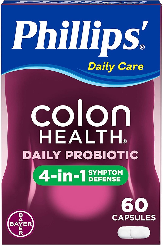 Phillips' Colon Health Probiotic Capsule, 60 Conte