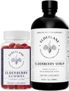 Syrup des Elderberry and Elderberry Gummies - Anciennement RD Naturals - Supplément de soutien immunitaire pour les adultes et les enfants - 16,9 Sirop d'Oz et 60ct Gummies