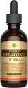 SOLGAR Liquid Melatonin 10 mg, Natural Black Cherry Flavor - 2 fl oz - Grande per Jet Lag - Vegan, Gluten & Dairy Free, Kosher - 59 Servings