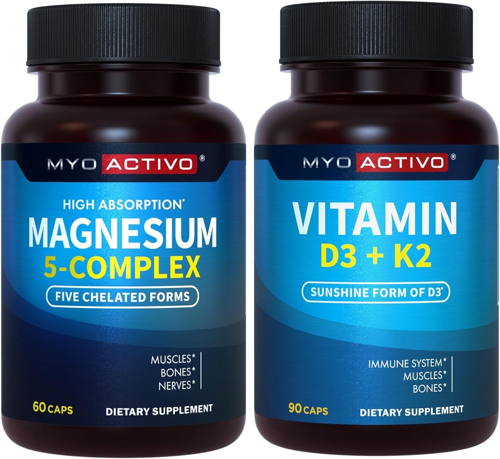 5-in-1 Magnesiumkomplex und Vitamin D3 K2