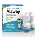 Alaway Antihistamine Gocce per gli occhi di prurito, azione veloce, fino a 12-Hour Eye Itch Relief, clinicamente testato Prescrizione-Strength Formula, 0.34 Fl Oz (Pack of 2)