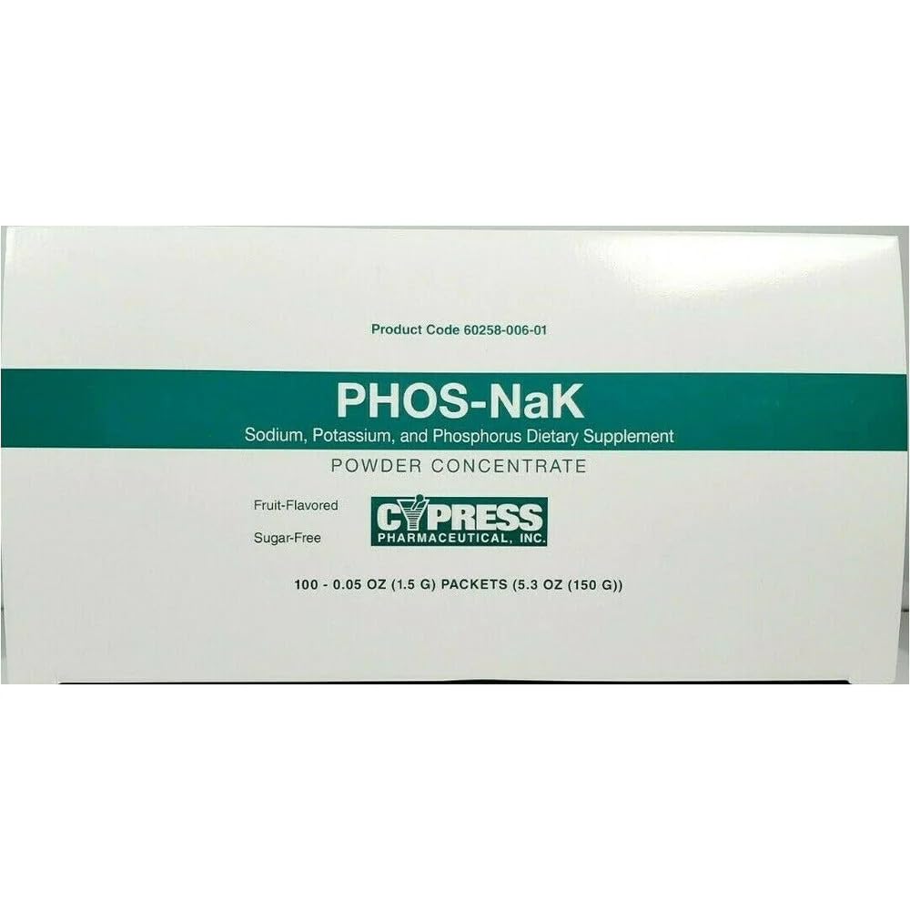 MCK27102700 - Cypress Phos-NaK Supplemento alimentare Sodio / Potassio / Phosphorus 160 mg - 280 mg - 250 mg Dose unità, Polvere orale Concentrato Packet Fruit Flavor