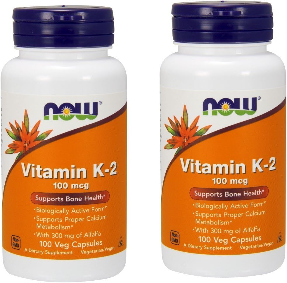 Jetzt Lebensmittel Vitamin K-2 100 mcg - 100 Vcaps ( Multi-Pack)
