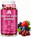 Verdauungsenzyme Kaugummis: Hilft Nahrungsintoleranz, Debloat und Digest Dairy, Carbs, Veggies, Protein, Frucht - Amylase Protease Lipase Lactase- Natürlich entflammte Vegan-Gummien. 60 Zähler