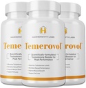Temerovol - Supplemento maschile - Migliora l'energia, la forza & Libido - Produttore muscolare magra, 60 capsule - 3 bottiglia Bundle