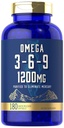 Carlyle Omega 3 6 9 Ergänzung | 1,200mg | 180 Softgel Kapseln | Dreifach Omega Complex | Fisch, Flaxseed & Borage Öle mit EPA & DHA | Non-GMO & Gluten Kostenlos