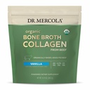 Dr. Mercola Organic Bone Broth Collagen Powder - Supporta la salute e la crescita muscolare - USDA Organico, Non OGM, Gluten-Free & Dairy-Free - 30 Serve - Vanilla Flavor