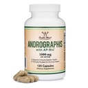 Andrographis Capsules Max Andrographides - 1 000 mg Taille de la portion (120 capsules) avec AP-Bio (extrait de Paniculata d'Andrographis Patented) - cliniquement étudié pour le système immunitaire santé par double bois