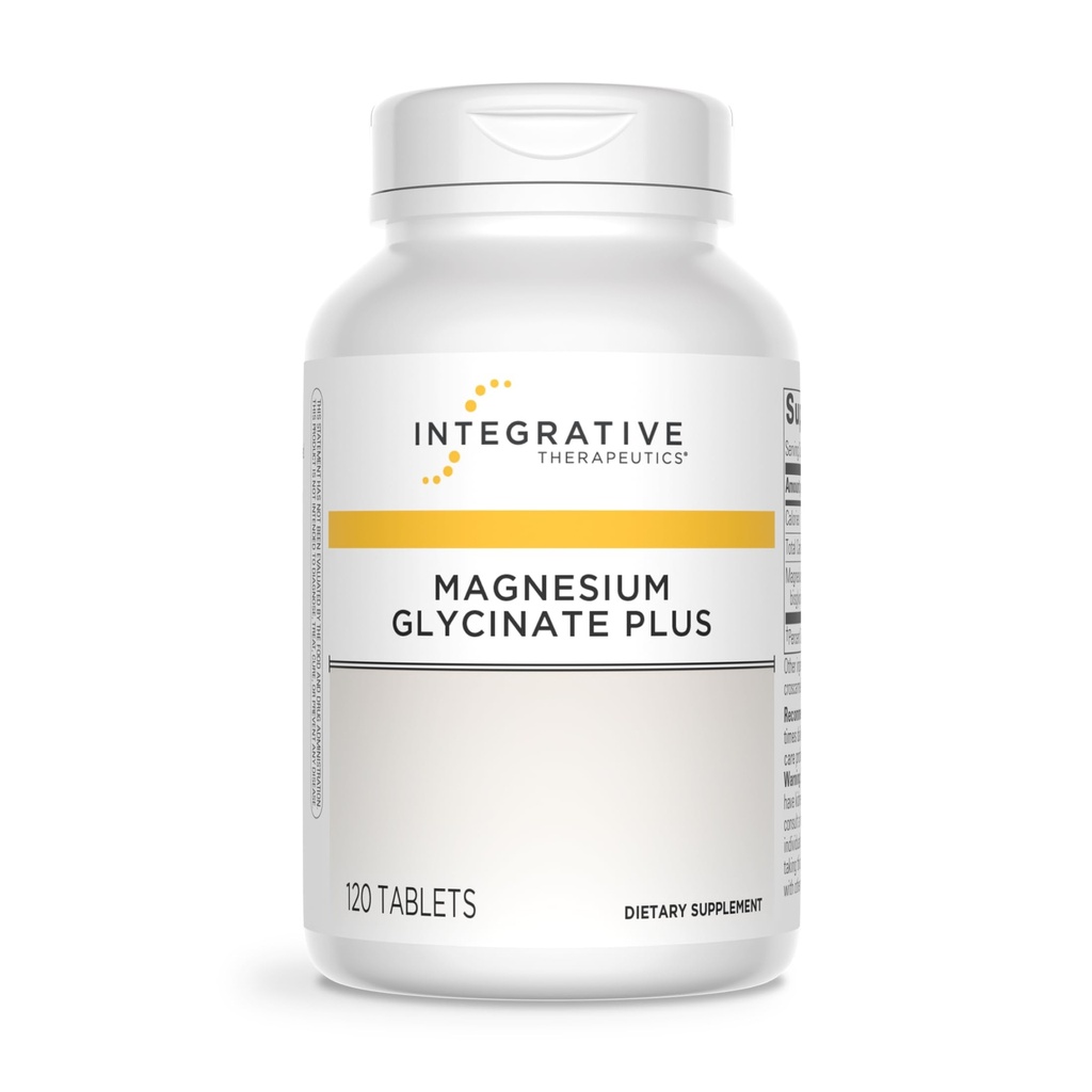 Integrative Therapeutics Magnesium Glycinate Plus - Cardiovascular Support Supplement* - Supports Brain & Muscular Function* - 120 Count (60 Servings)