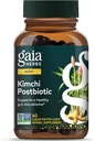 Gaia Herbs Kimchi Postbiotic - Natürliche Verdauungsergänzung für Gutgesundheit - Hergestellt mit Bio-Fermented Kimchi - Frei von Dairy, Soy & Gluten - 60 Vegan Kapseln (30 Portionen)
