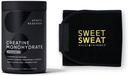 Ricerca sportiva Creatina Monoidrato e Dolce Vita Sweat Trimmer - Nero e Giallo (Grande)