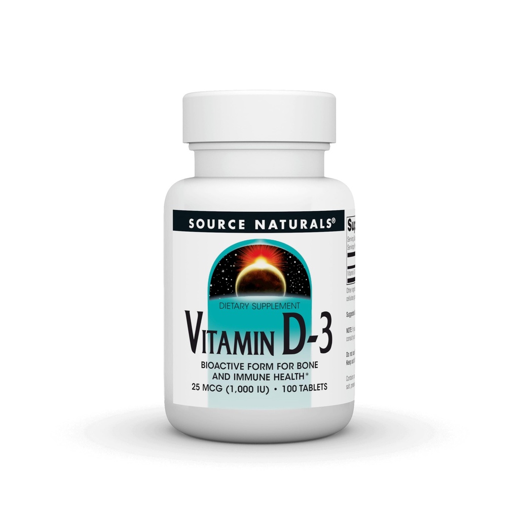 Vitamin D-3 1000 iu unterstützt Knochen- und Immungesundheit* - 100 Tabletten