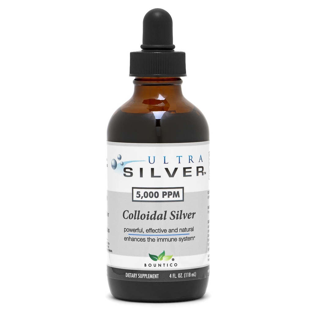 Ultra Silver® Colloidal Silver 5.000 PPM, 4 Oz (118mL)