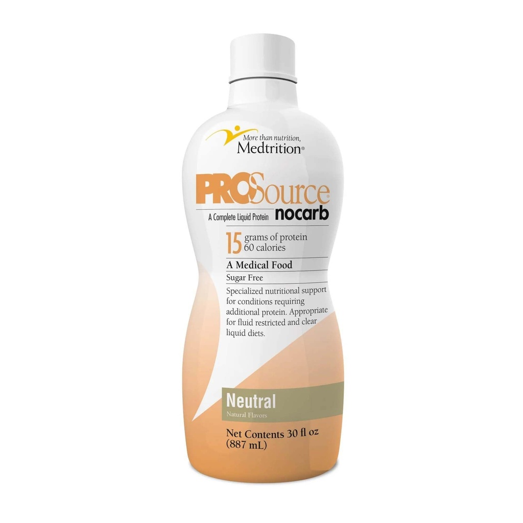 ProSource NoCarb Liquid Protein, Neutral Flavor, 30 Ounce Bottiglia - 1/Each