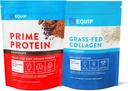 Equip Foods Prime Protein Powder Chocolate & Grass Fed Collagen Polvere non aromatizzata